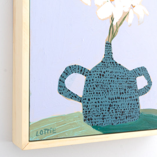 Garden Symphony No. 5 (Lillies on Lilac) - Framed 11" x 14"