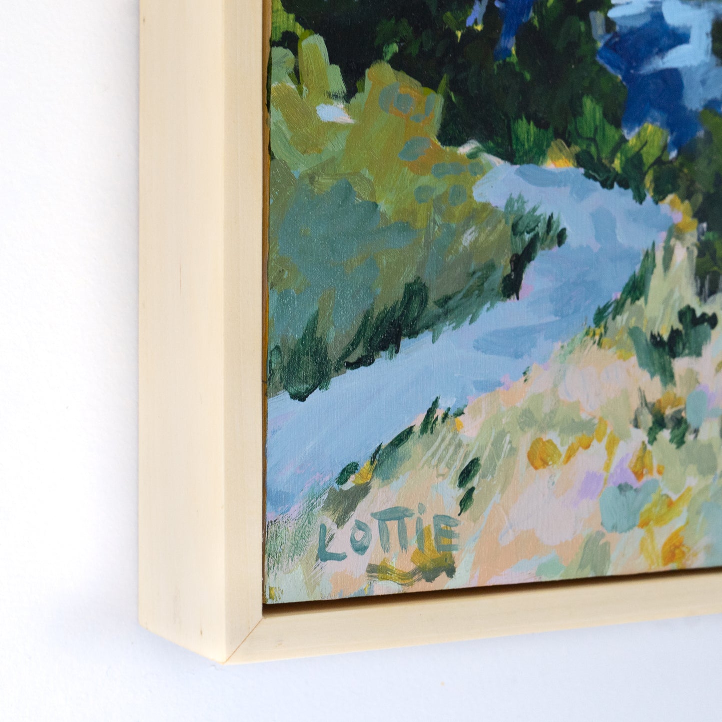Mountain Retreat Original Painting (11x14") in Handmade Wood Frame