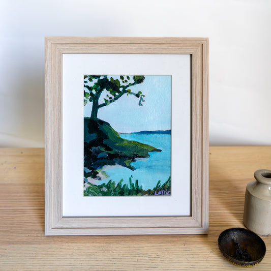 Row Boat Picnic - Framed original