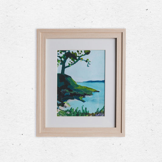 Row Boat Picnic - Framed original