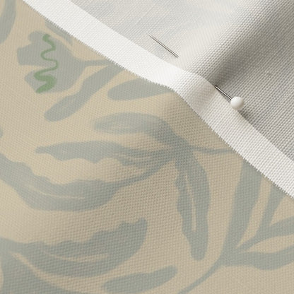 Wild Thicket in Cream - Linen Cotton Canvas