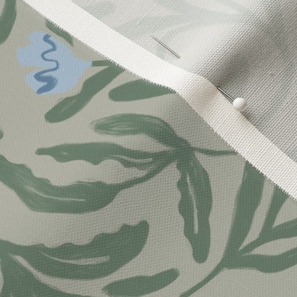 Wild Thicket in Gallery Green - Linen Cotton Canvas