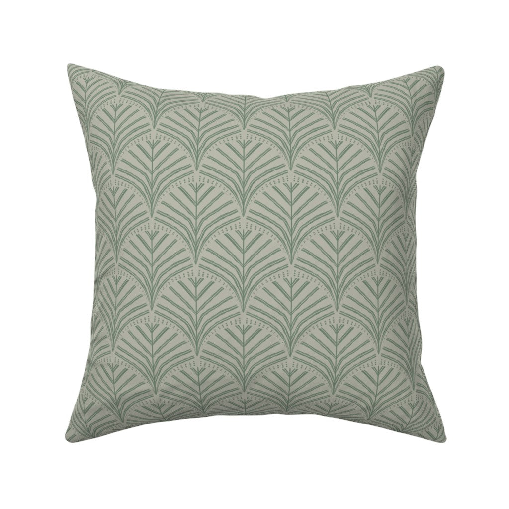 Terra Botanique - Leafy Scallop in Sage Green (small scale)