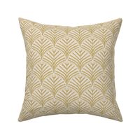 Terra Botanique - Leafy Scallop in Yellow and Cream (small scale)