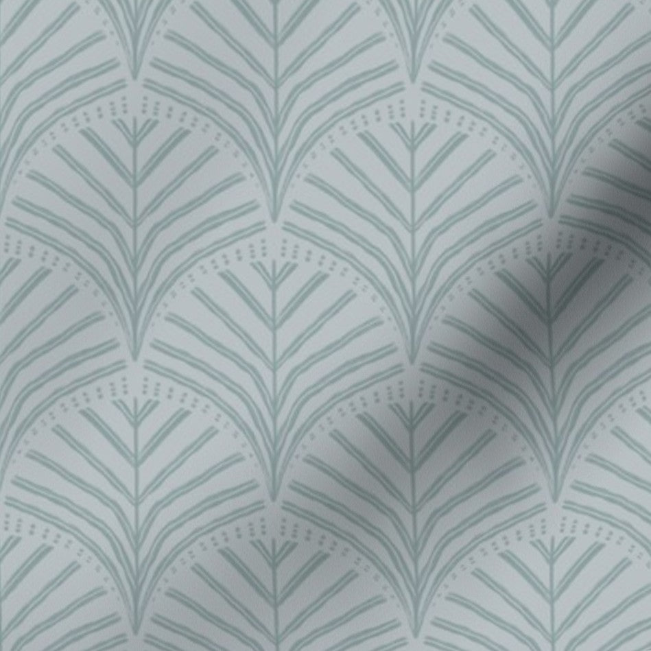 Terra Botanique - Leafy Scallop in Scandinavian Blue (small scale)