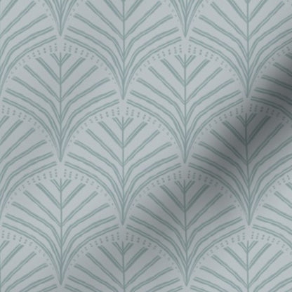 Terra Botanique - Leafy Scallop in Scandinavian Blue (small scale)