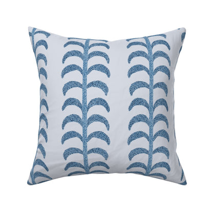 Speckled Trails in Blissful Blue - Linen Cotton Canvas