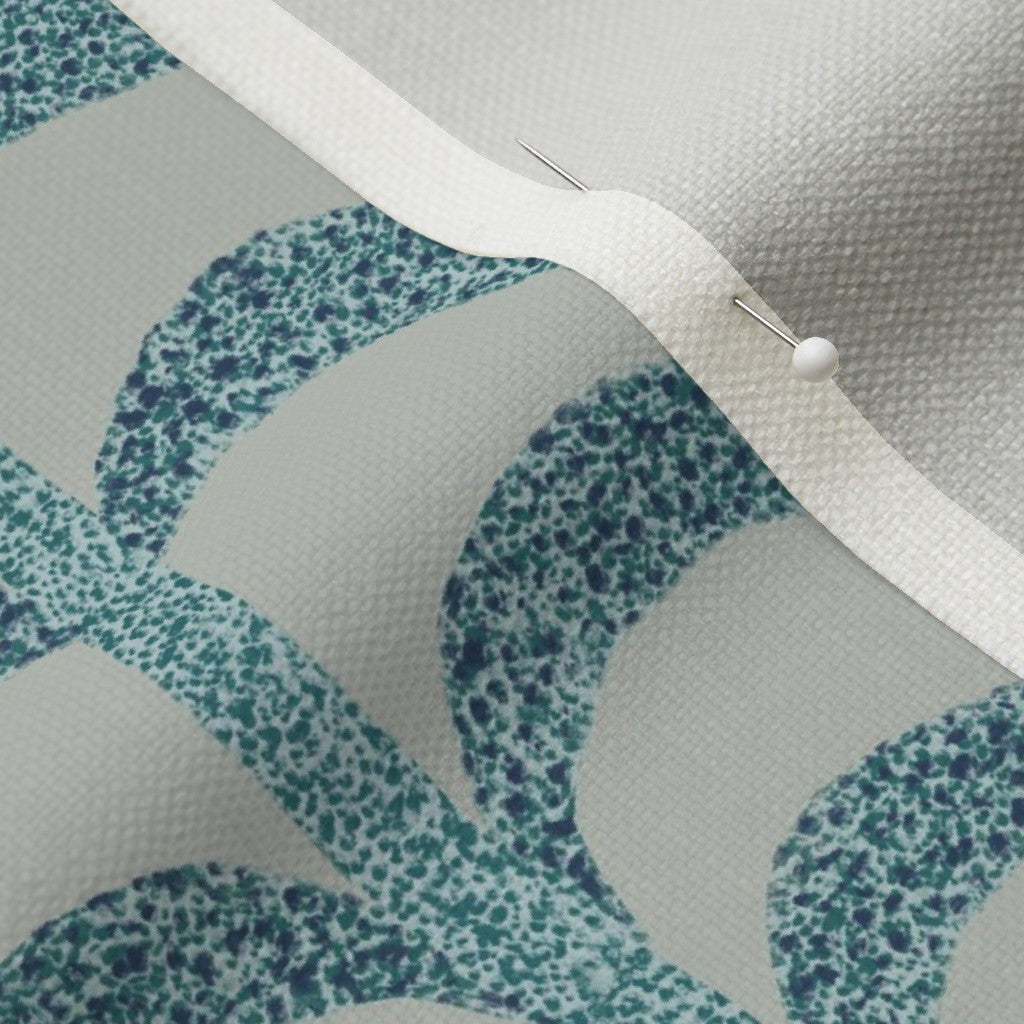 Speckled Trails in Watery - Linen Cotton Canvas