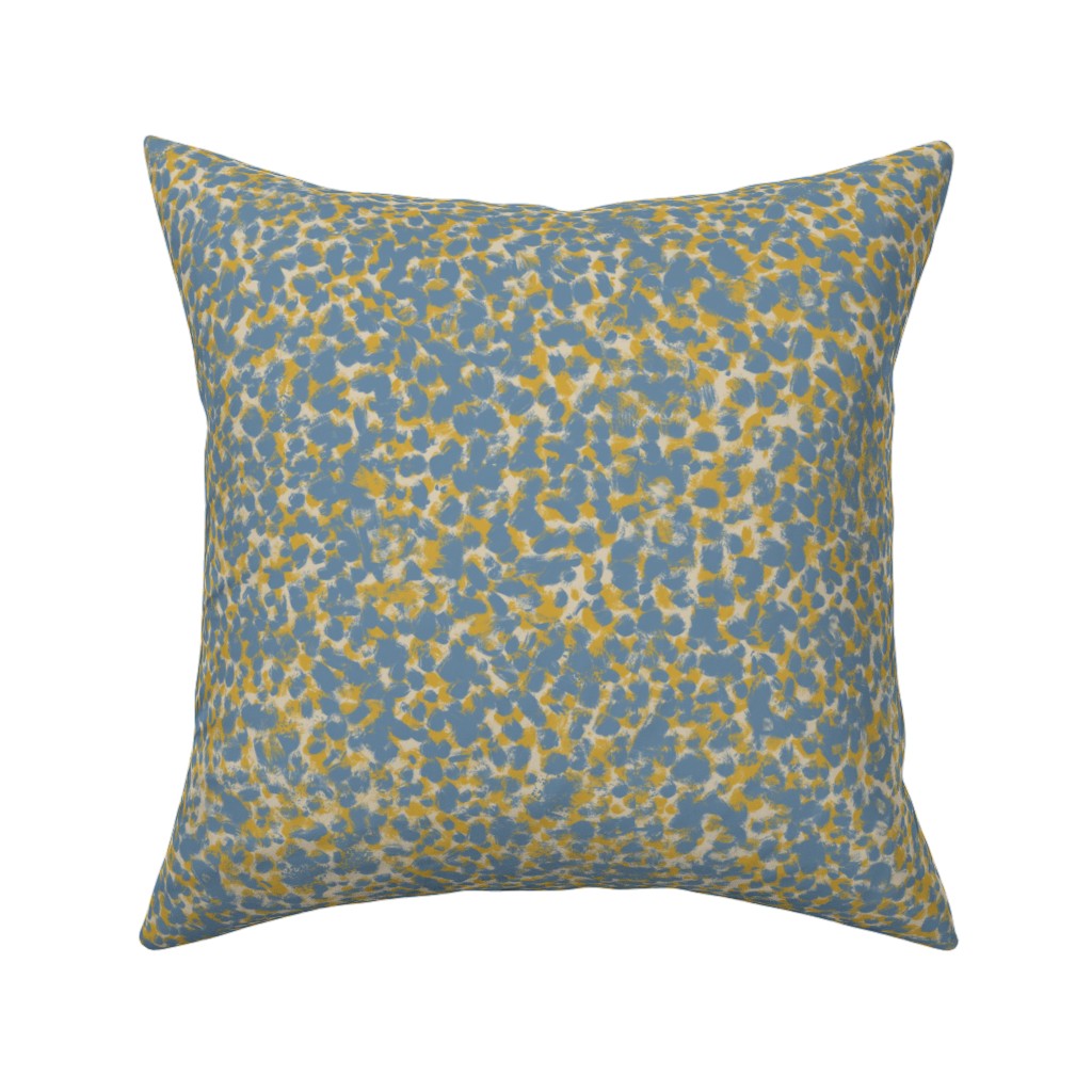 Pebbled Mist - Organic Spots in Scandinavian Blue and Yellow