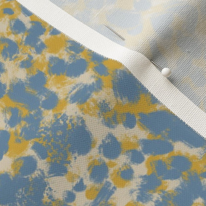 Pebbled Mist - Organic Spots in Scandinavian Blue and Yellow