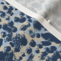 Pebbled Mist - Organic Spots in Navy