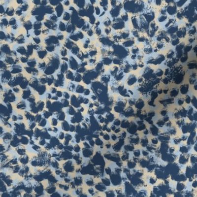 Pebbled Mist - Organic Spots in Navy