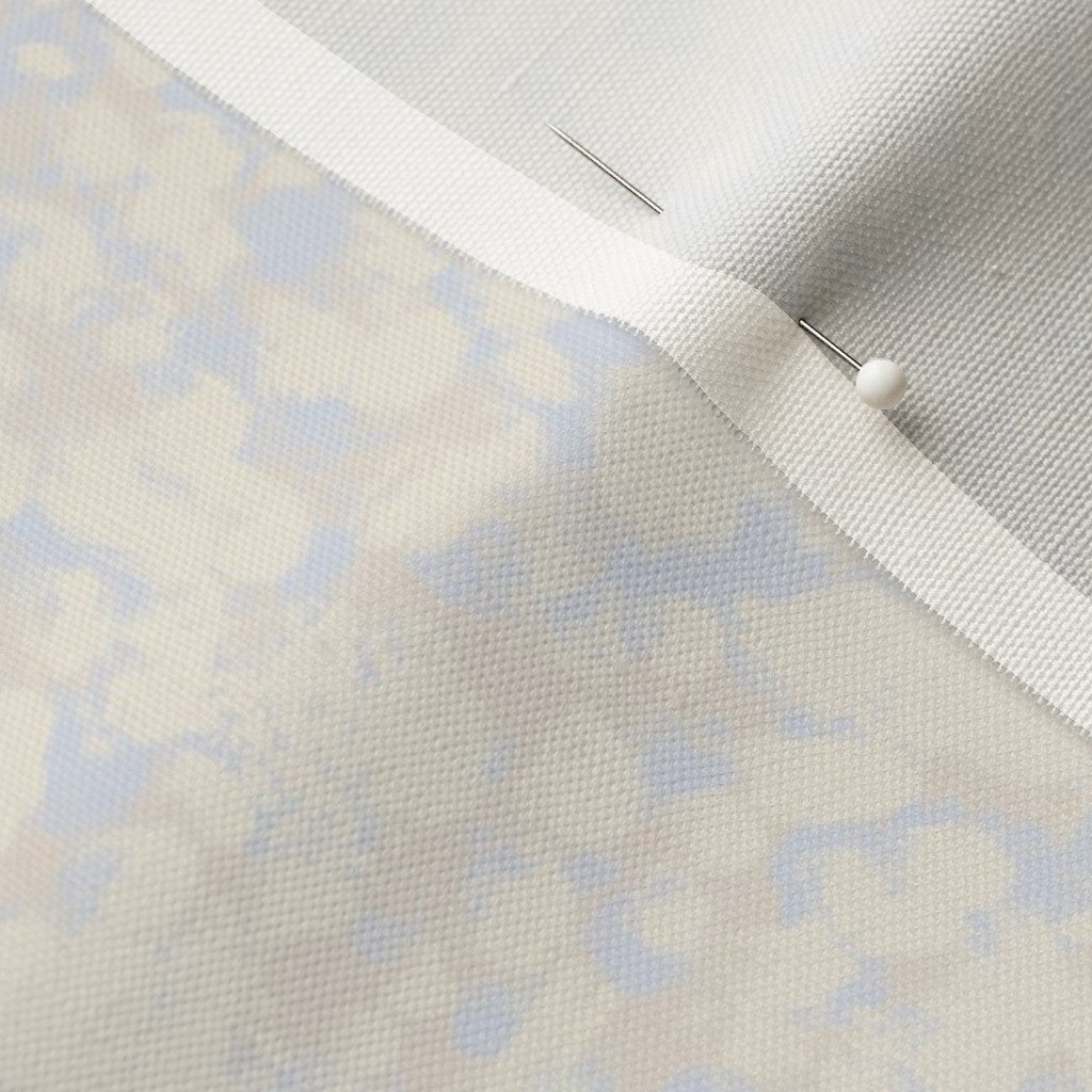 Pebbled Mist - Organic Spots in Cream and Blissful Blue