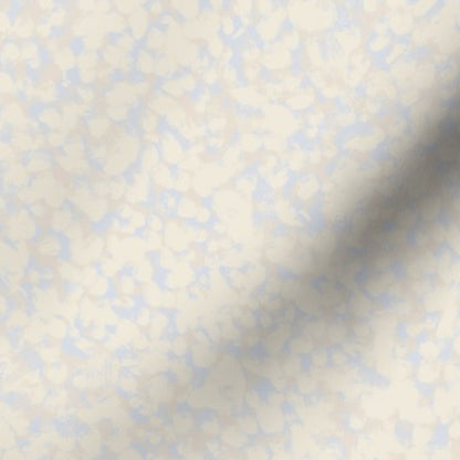 Pebbled Mist - Organic Spots in Cream and Blissful Blue