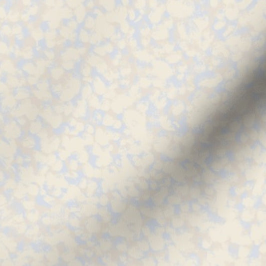 Pebbled Mist - Organic Spots in Cream and Blissful Blue