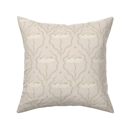 Saltwater Blooms in Cream - Linen Cotton Canvas