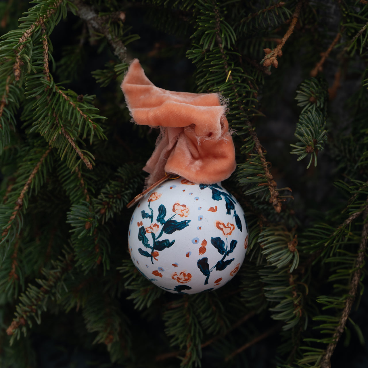 Desert Rose Floral Customized Ornament I