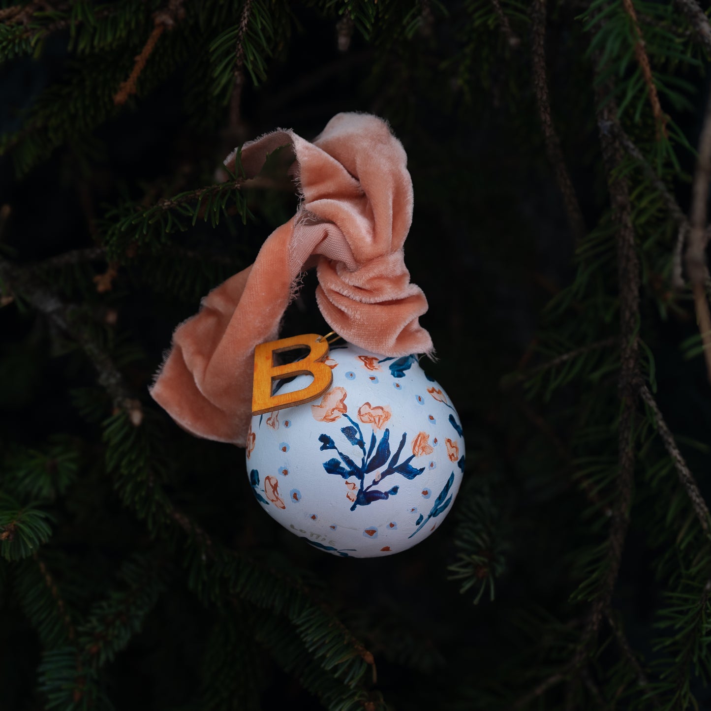 Desert Rose Floral Customized Ornament II