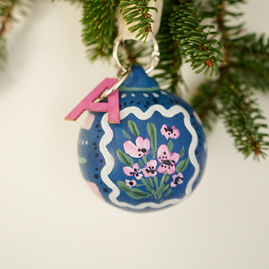 Snowy Hike - Customized Ornament